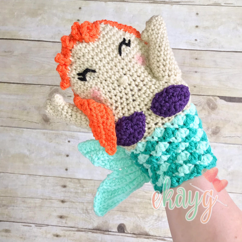 mermaid hand puppet