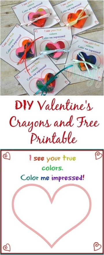 I See Your True Colors, Valentine's Craft and Printable! - ekayg crafts