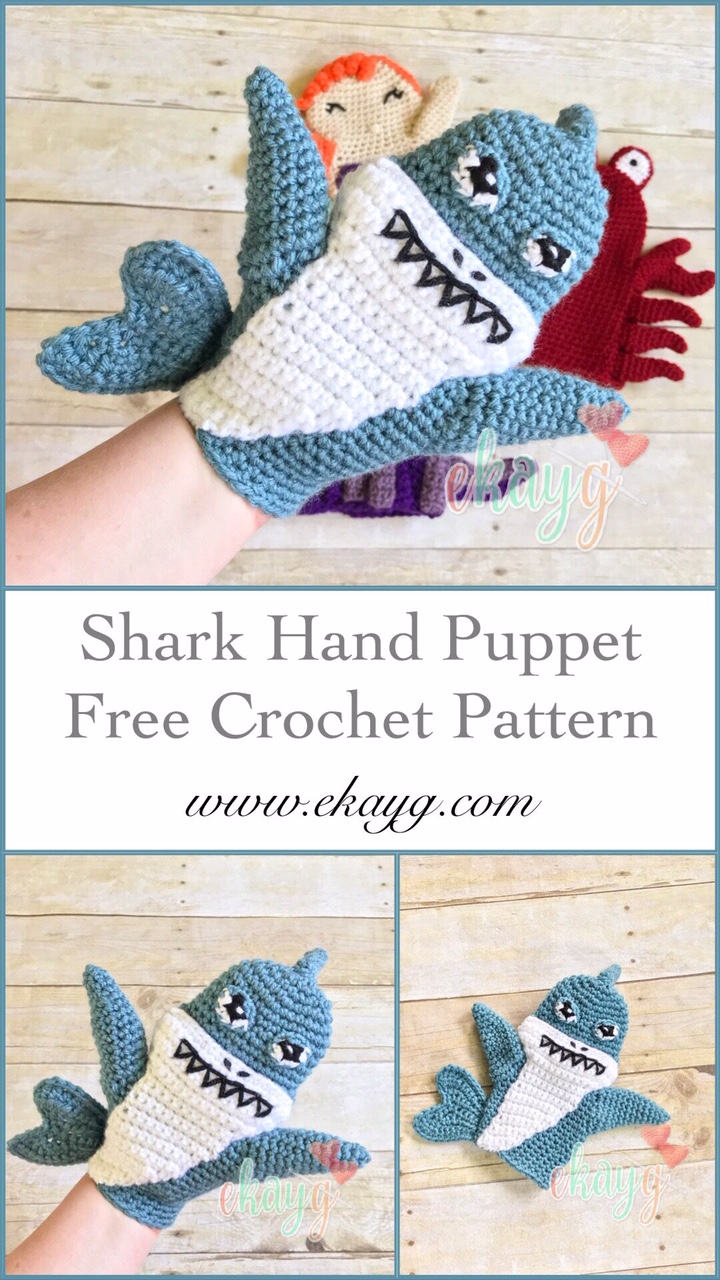 Shark Hand Puppet Ekayg Crafts