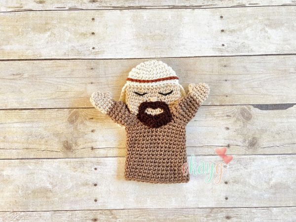 Joseph Hand Puppet, Crochet Nativity Story Puppets - ekayg crafts